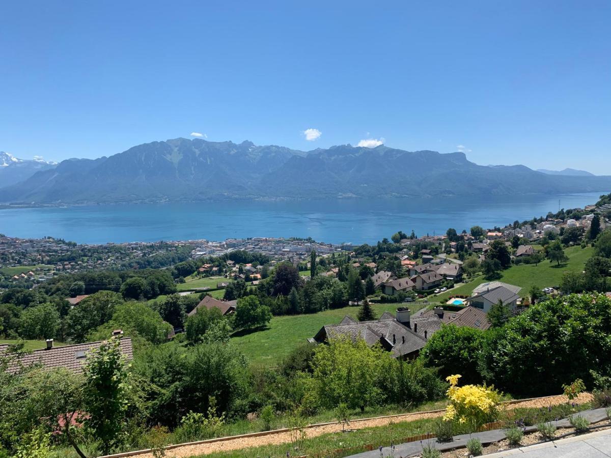 Appartement Moderne Avec Vue Panoramique A Jongny Proche De Montreux Exterior photo