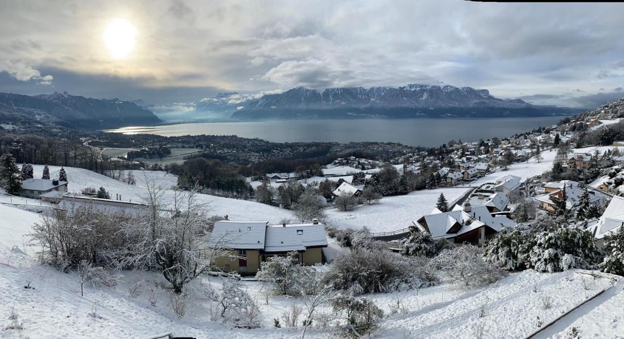 Appartement Moderne Avec Vue Panoramique A Jongny Proche De Montreux Exterior photo