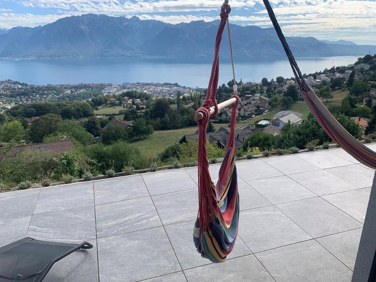 Appartement Moderne Avec Vue Panoramique A Jongny Proche De Montreux Exterior photo