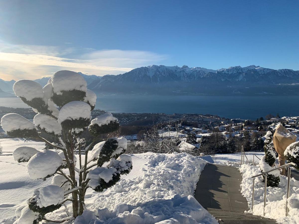 Appartement Moderne Avec Vue Panoramique A Jongny Proche De Montreux Exterior photo