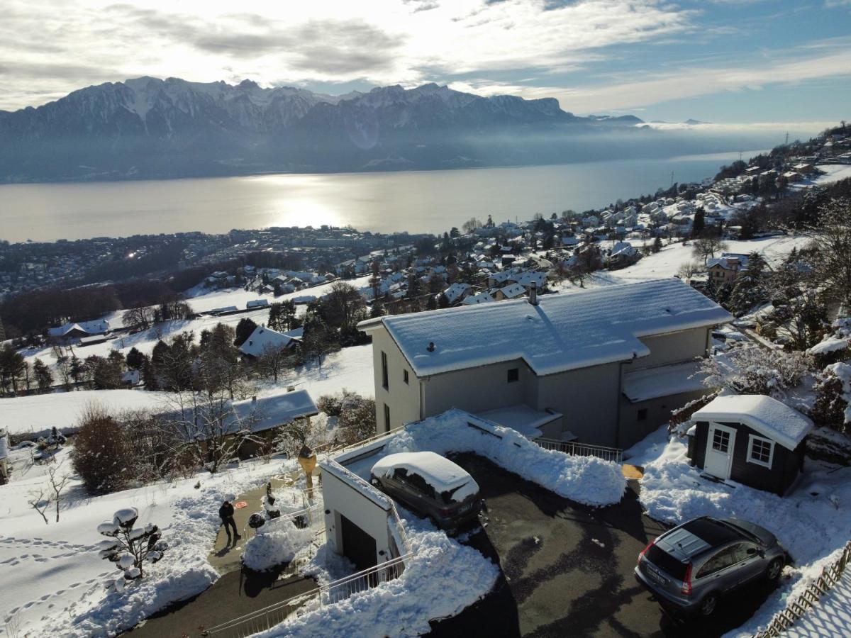 Appartement Moderne Avec Vue Panoramique A Jongny Proche De Montreux Exterior photo